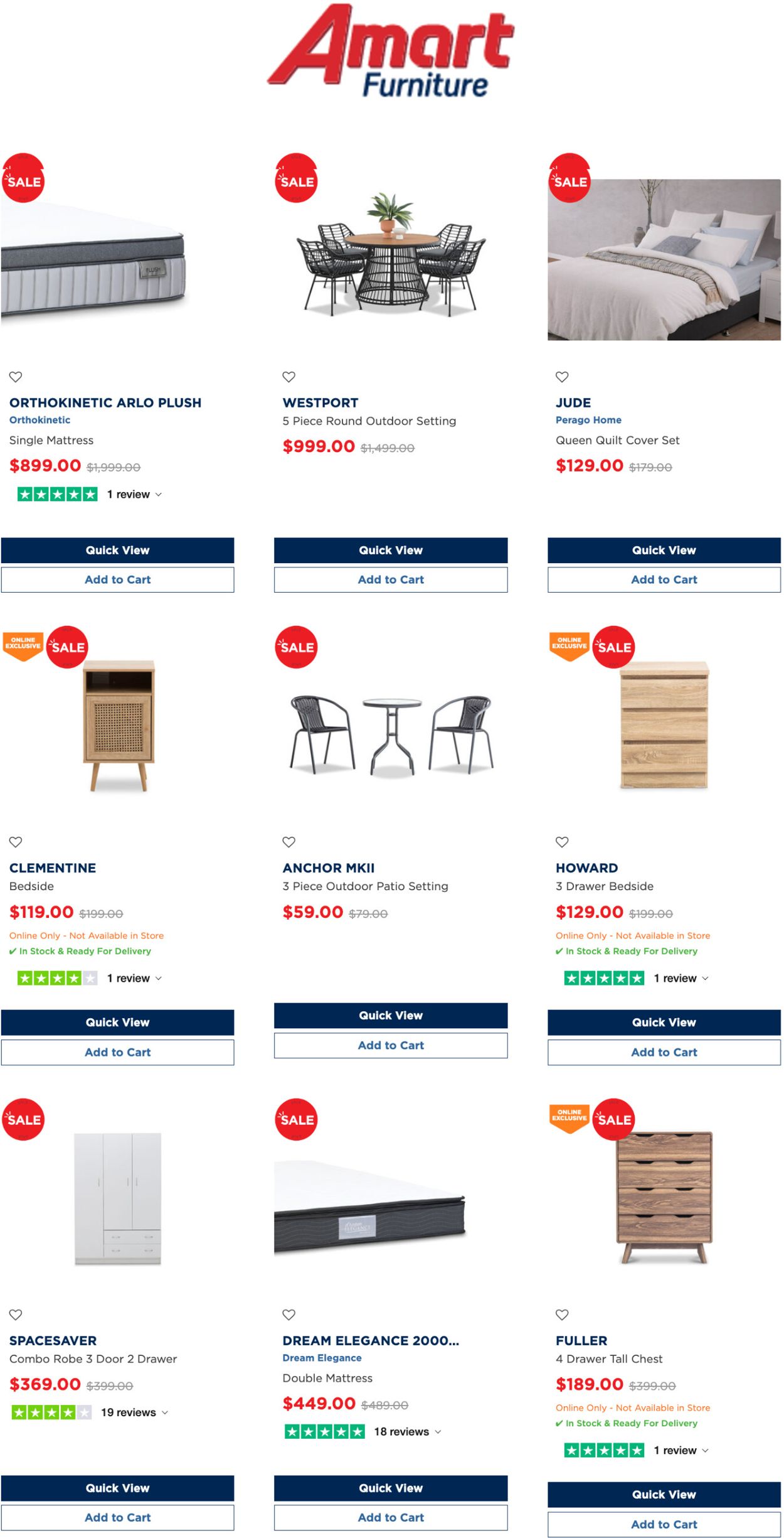 Amart Furniture Catalogue from 17/08/2022