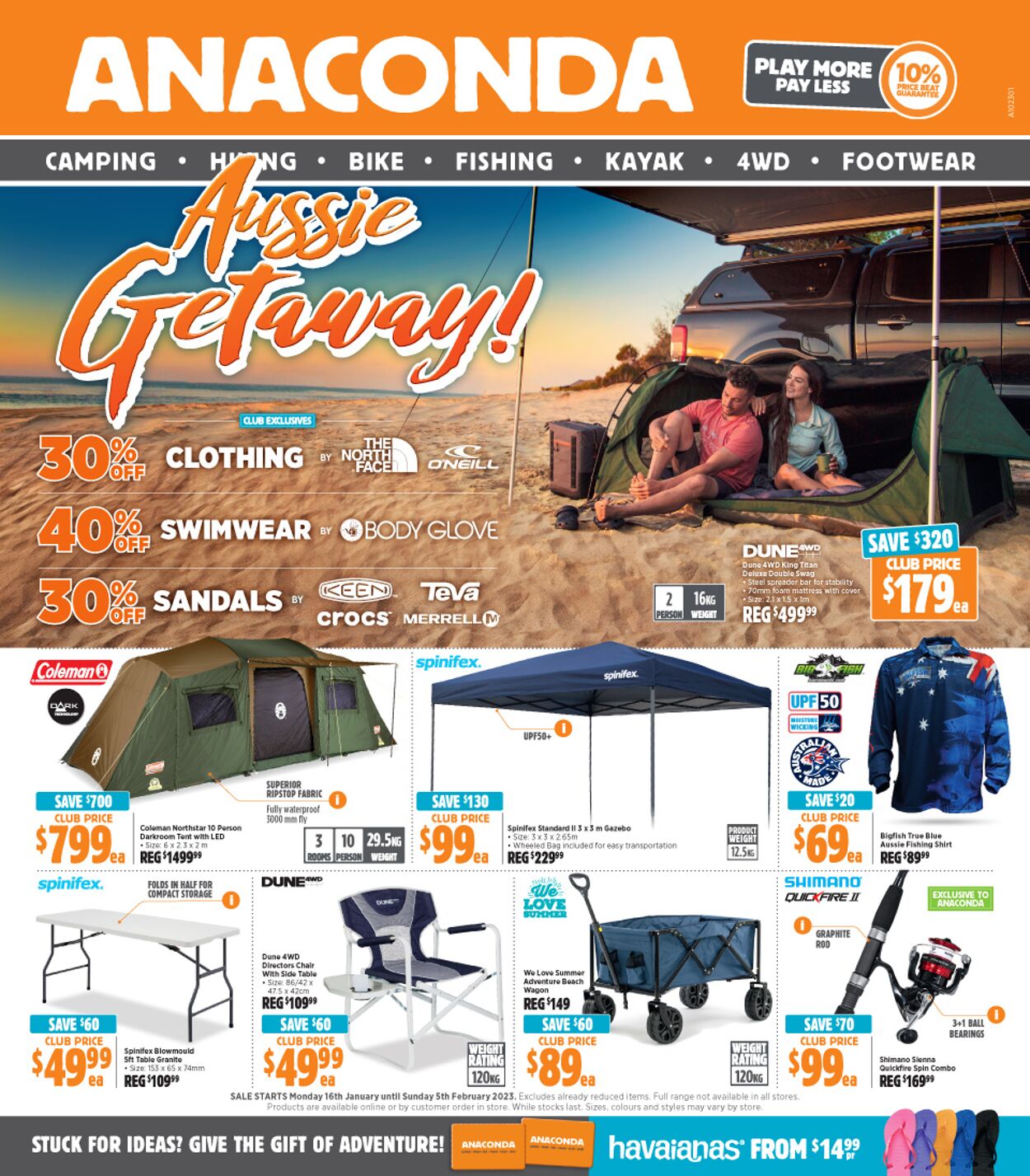 Anaconda Catalogue from 16/01/2023