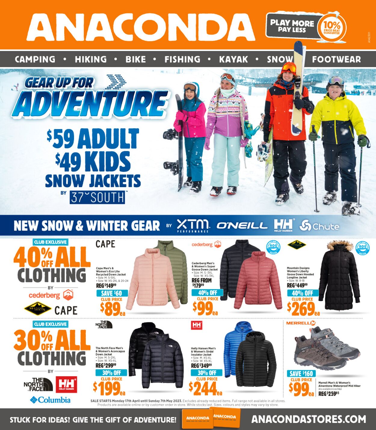 Anaconda Catalogue from 17/04/2023