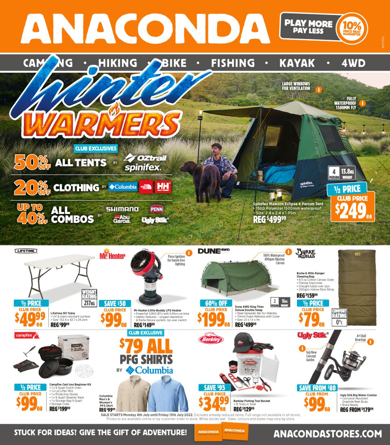 Anaconda Catalogue from 04/07/2022