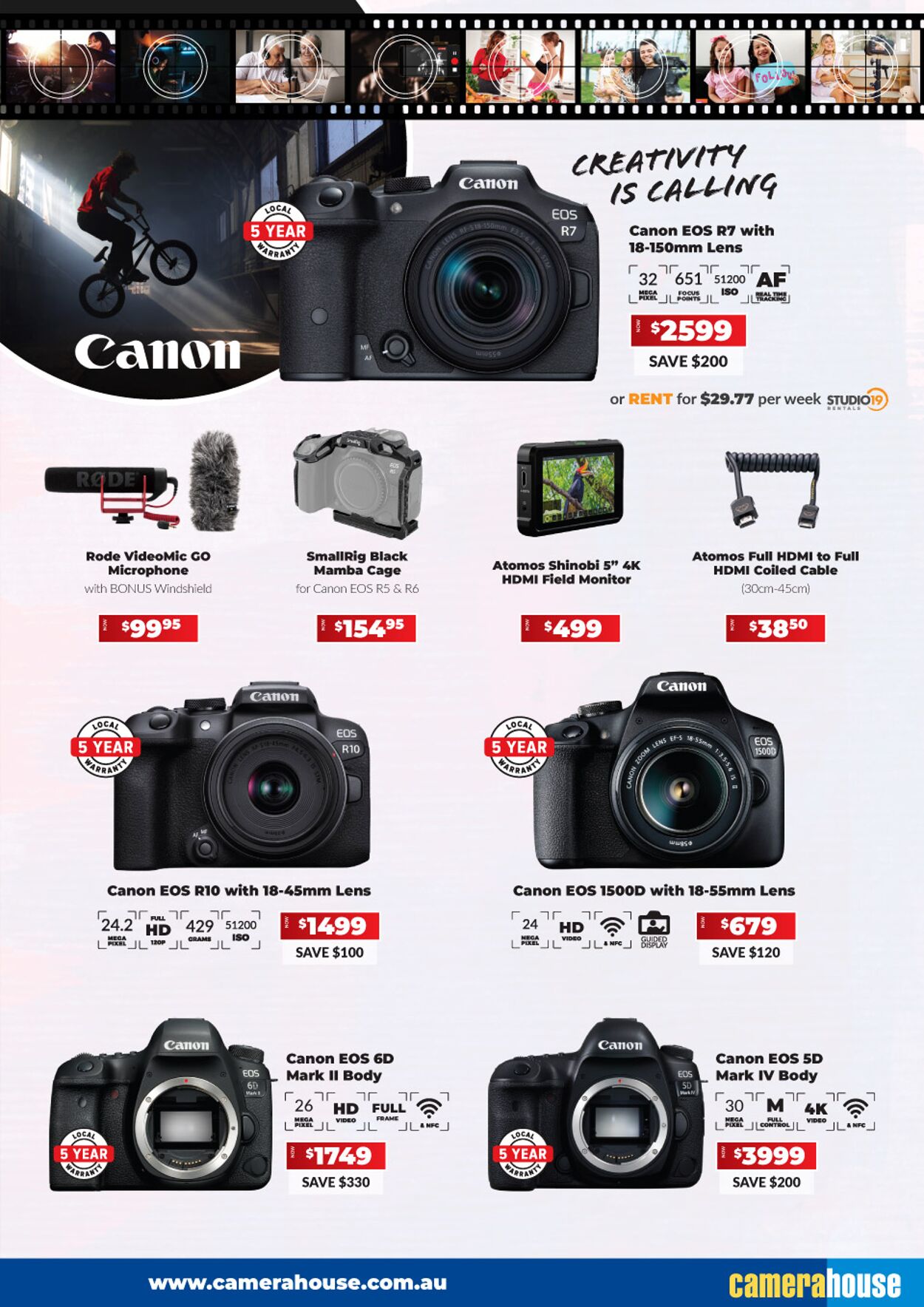 Camera House Catalogue from 04/10/2022