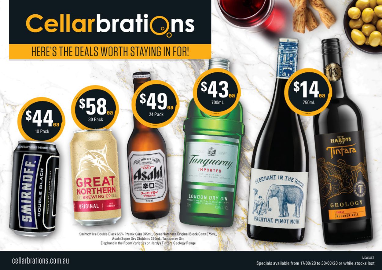 Cellarbrations Catalogue from 17/08/2020