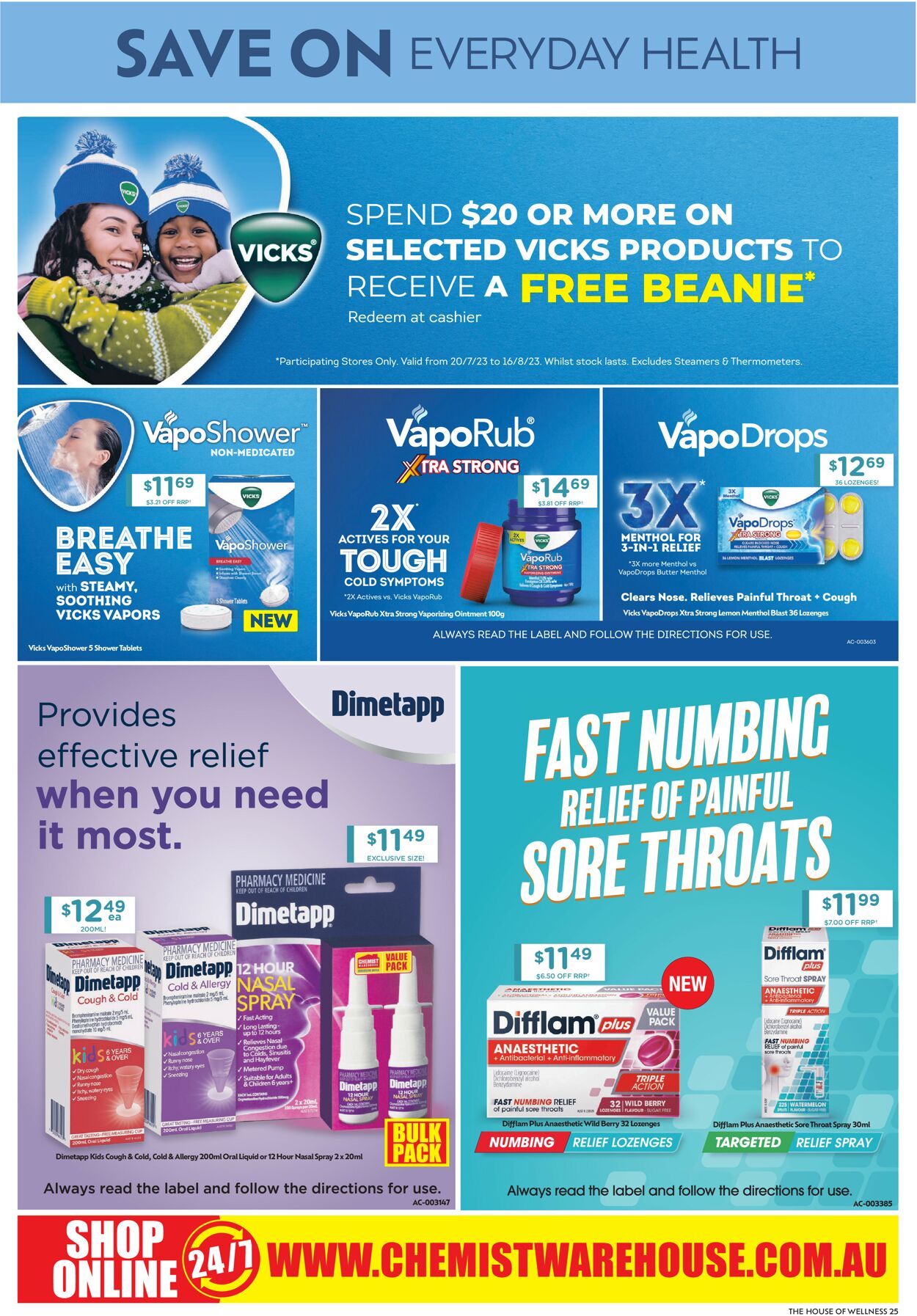 Chemist Warehouse Catalogue from 04/08/2023