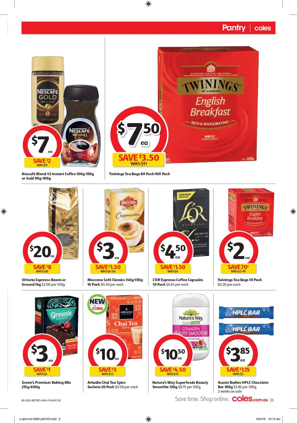 Coles Catalogue from 24/04/2019