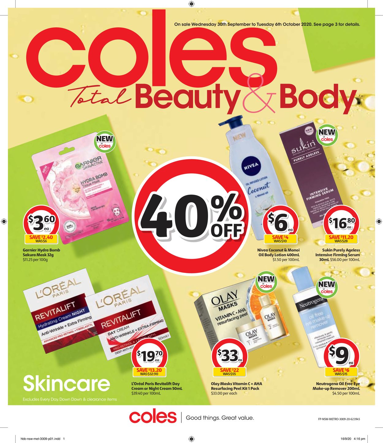 Coles Catalogue from 30/09/2020