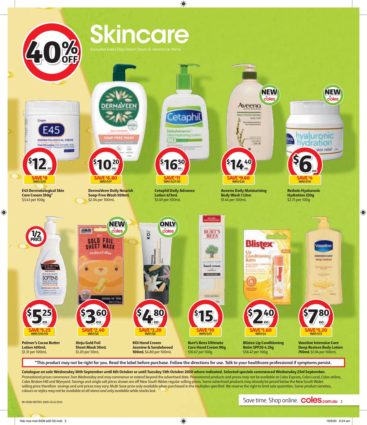Coles Catalogue from 30/09/2020