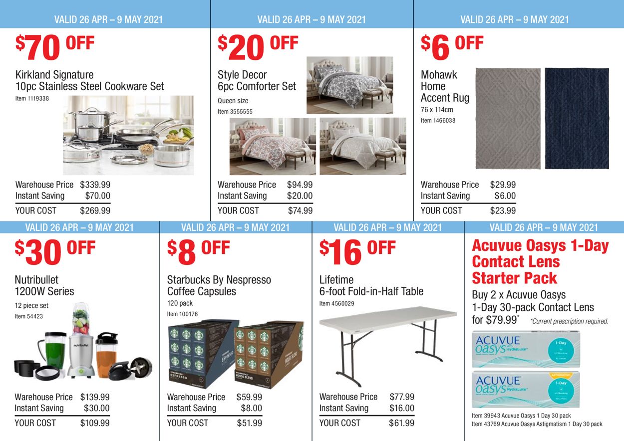 Costco Catalogue from 26/04/2021