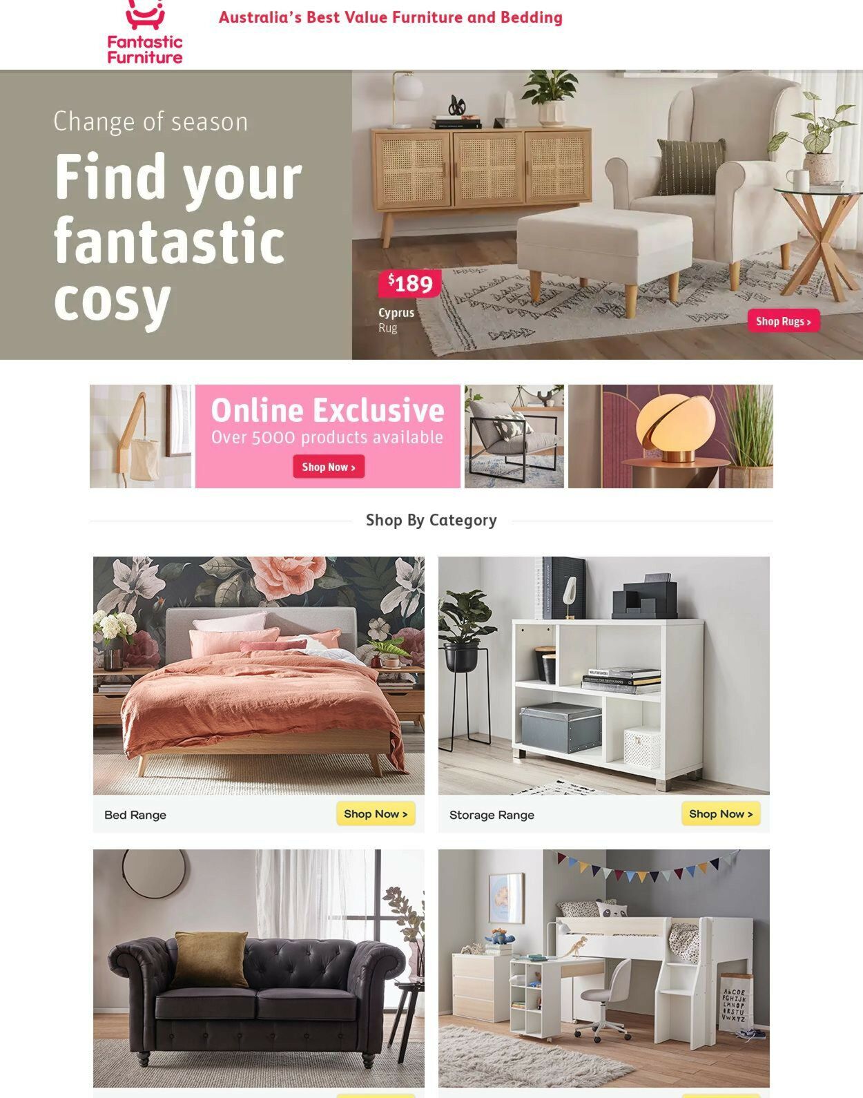 Fantastic Furniture Catalogue from 17/08/2023