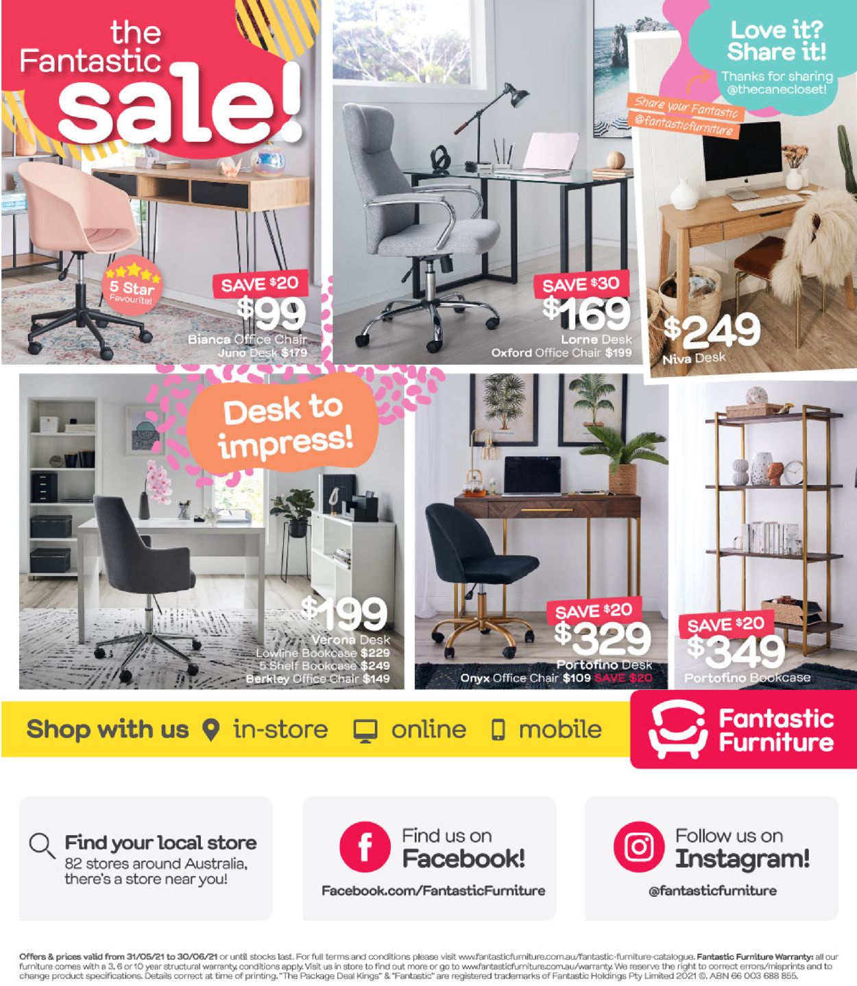 Fantastic Furniture Catalogue from 31/05/2021