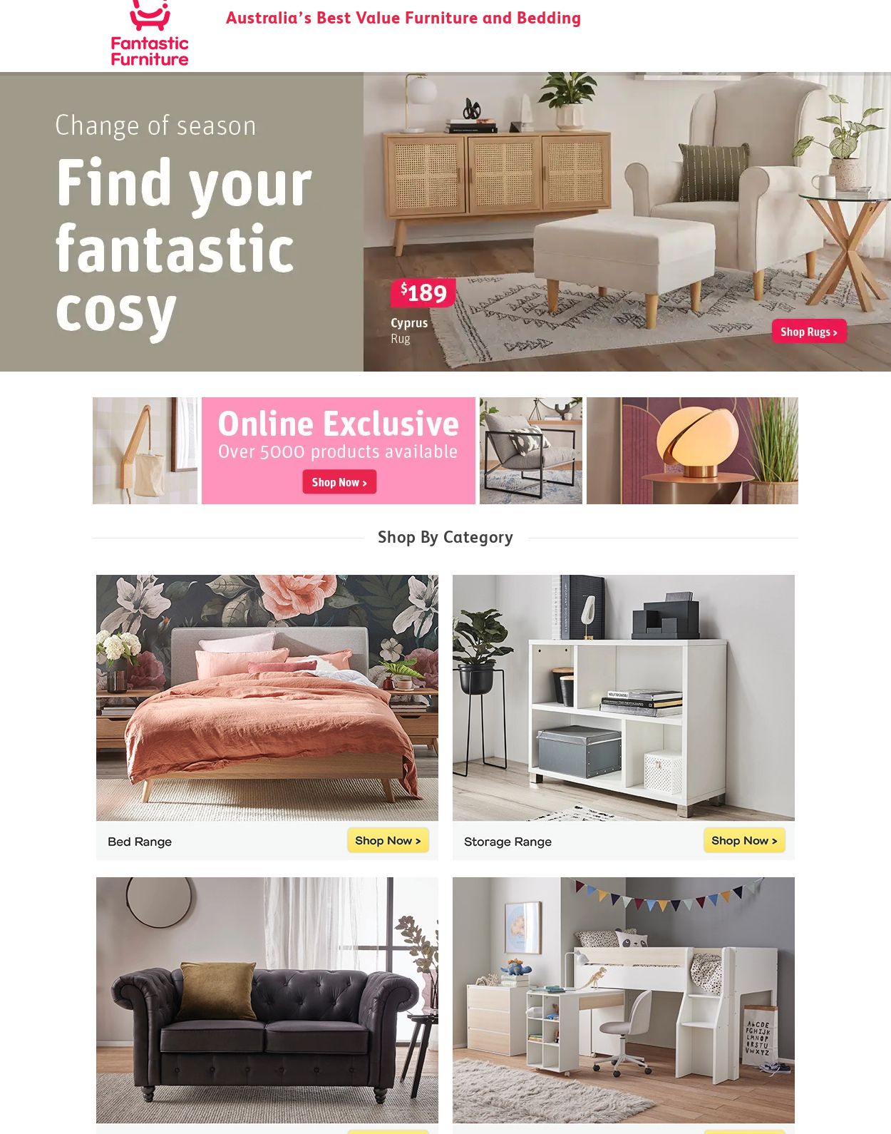 Fantastic Furniture Catalogue from 19/07/2023