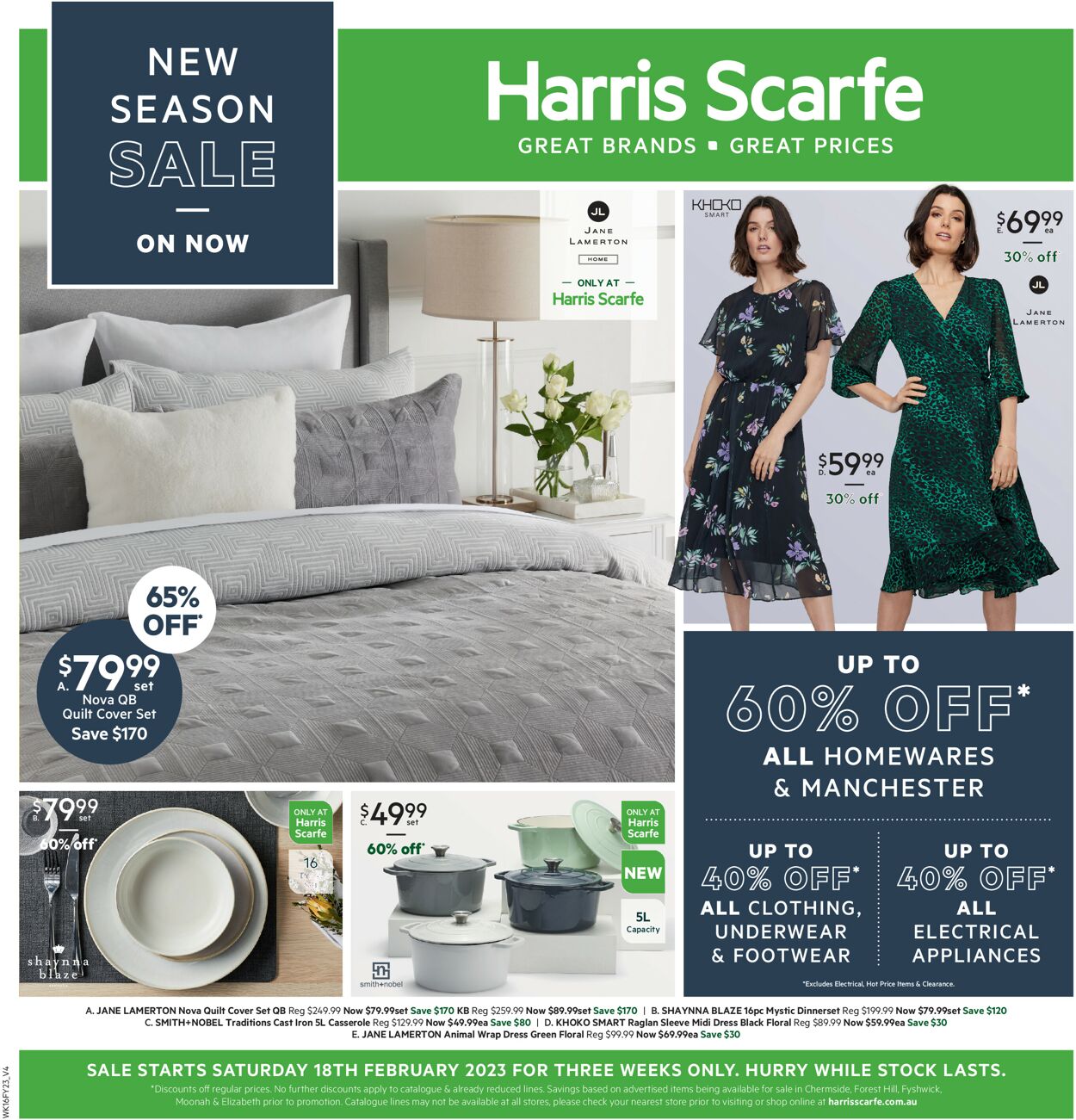 Harris Scarfe Catalogue from 18/02/2023