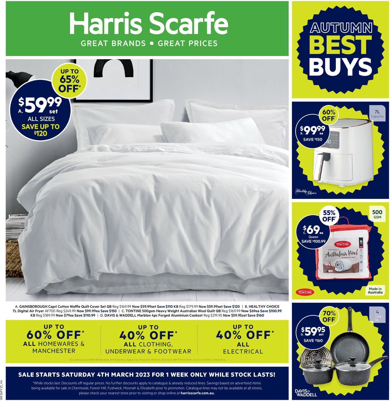 Harris Scarfe Catalogue from 04/03/2023
