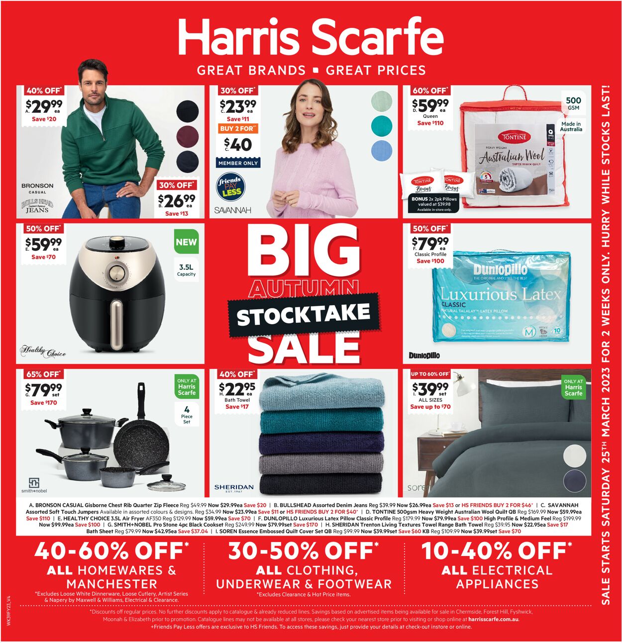 Harris Scarfe Catalogue from 25/03/2023