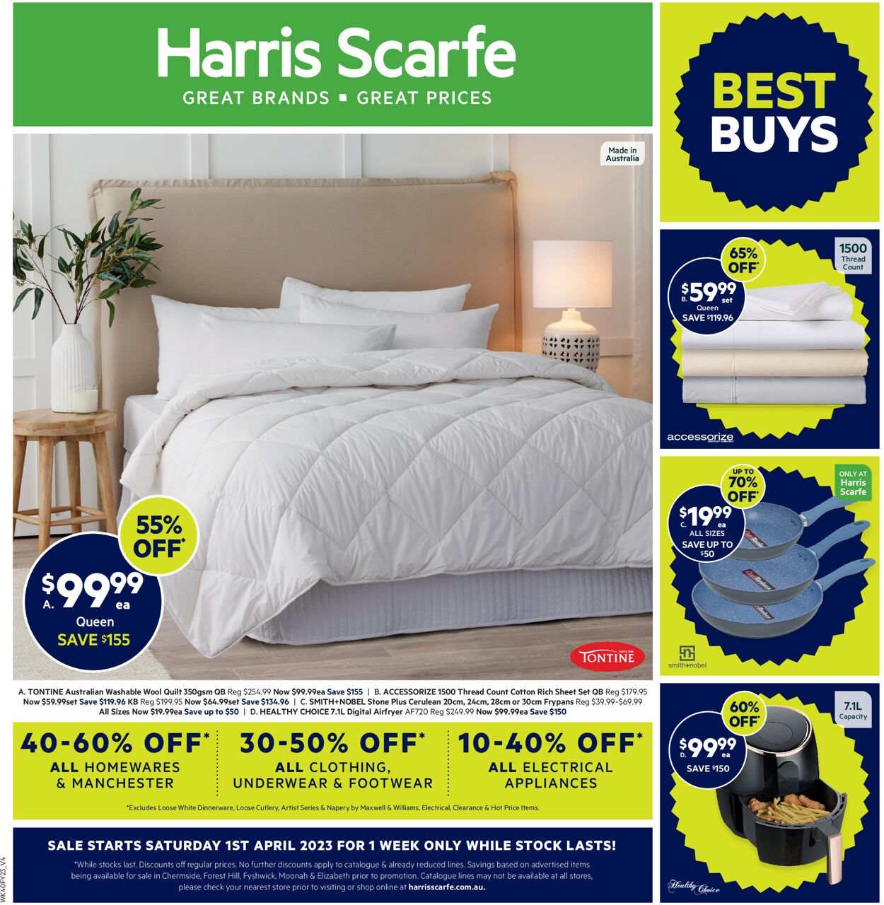 Harris Scarfe Catalogue from 01/04/2023