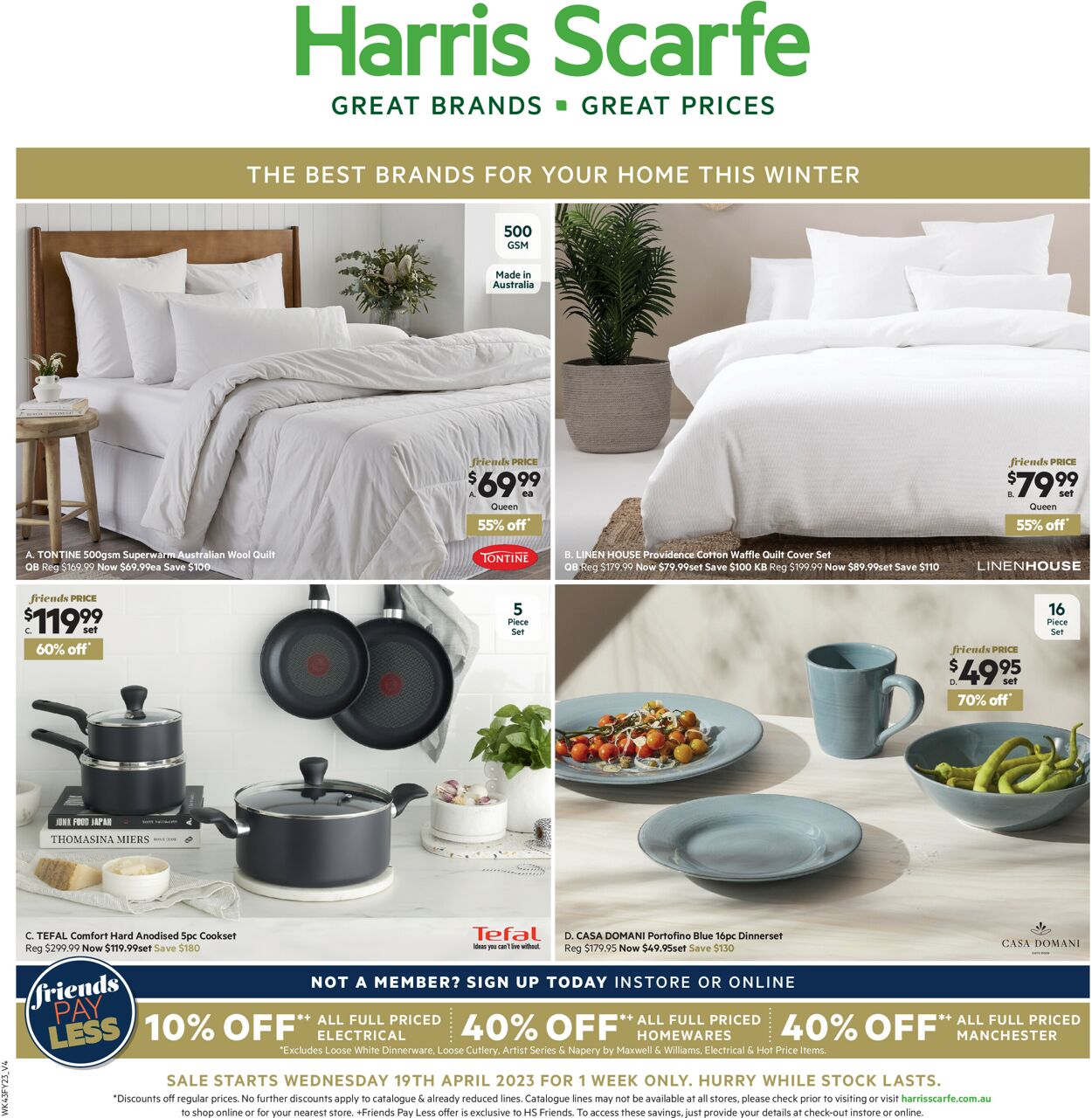 Harris Scarfe Catalogue from 20/04/2023