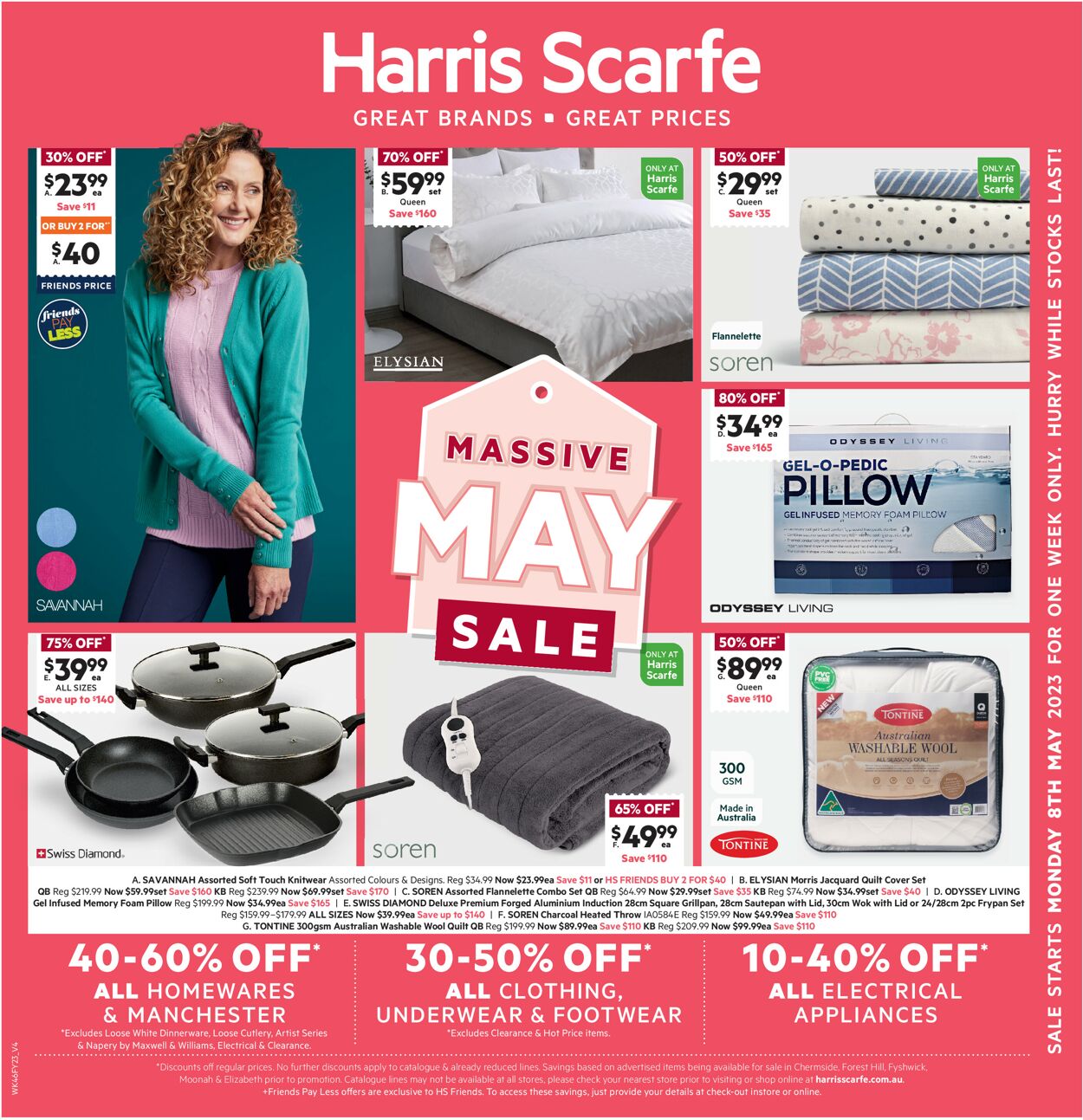 Harris Scarfe Catalogue from 09/05/2023