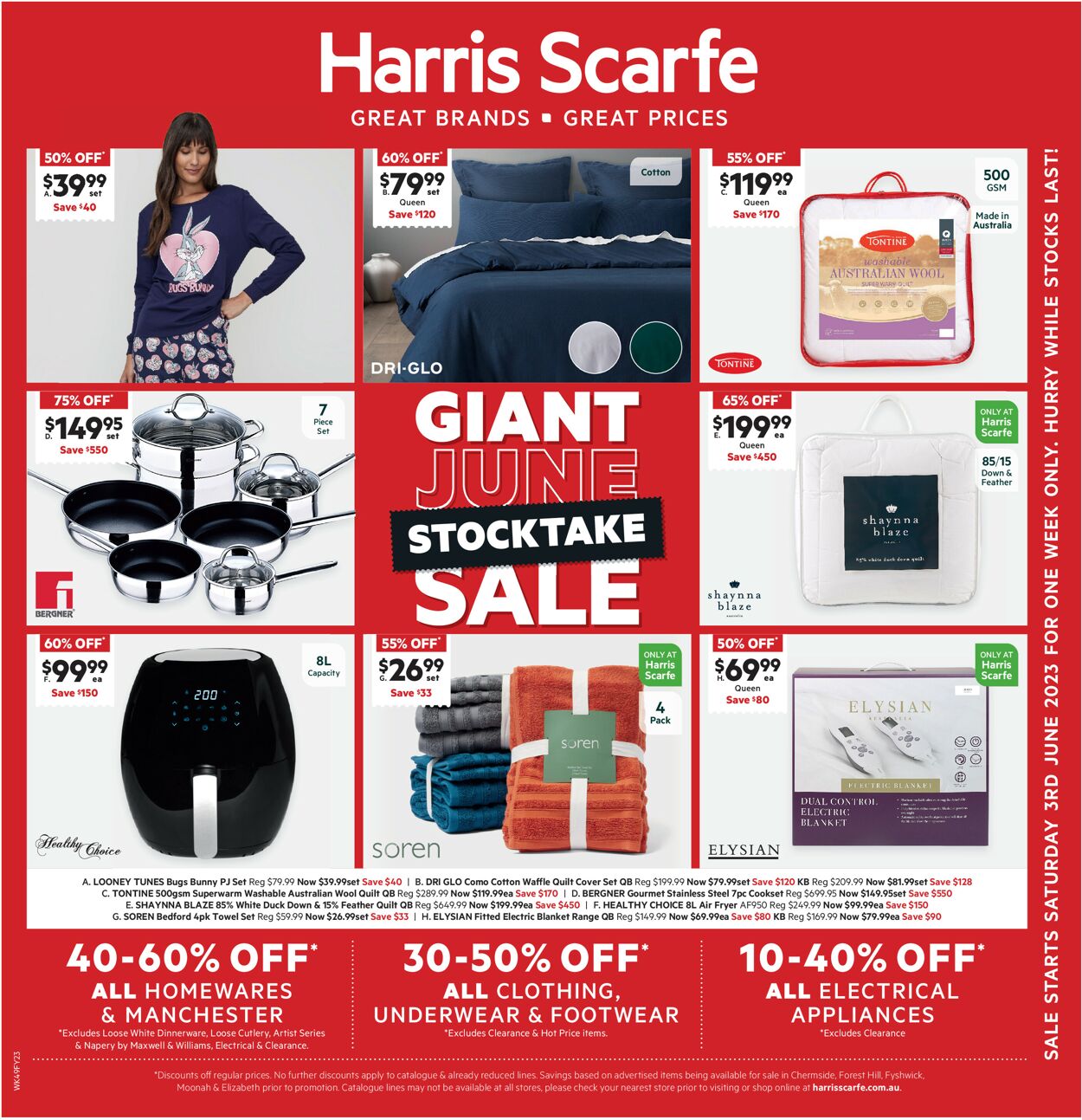 Harris Scarfe Catalogue from 03/06/2023