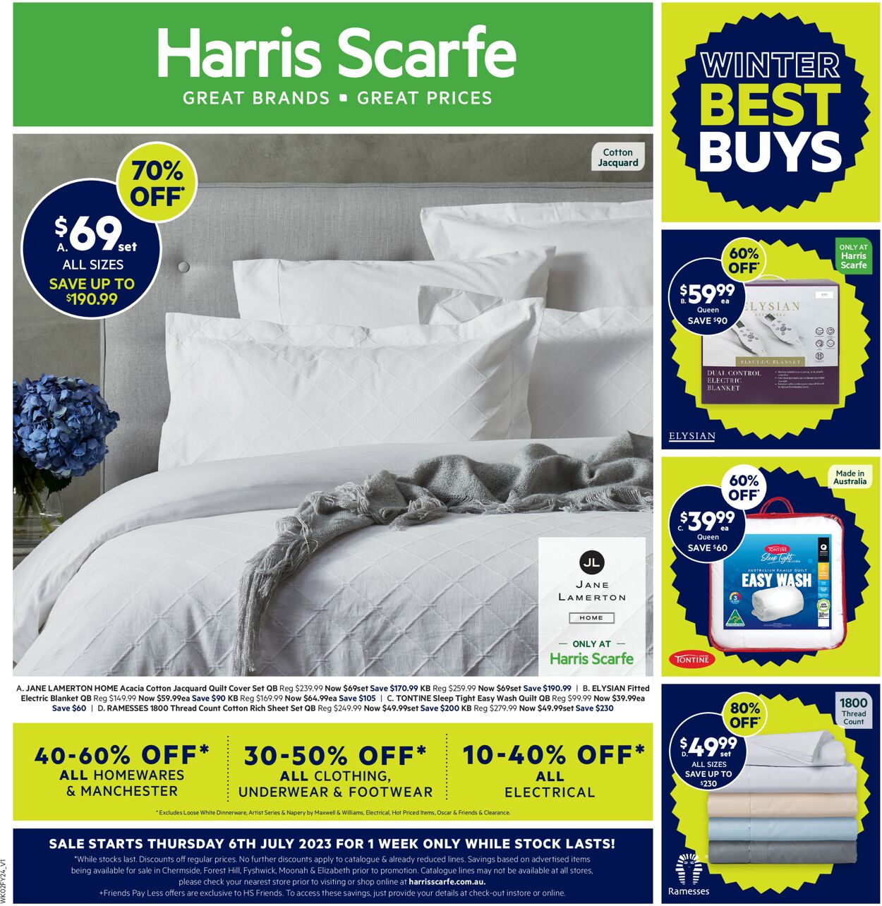 Harris Scarfe Catalogue from 07/07/2023