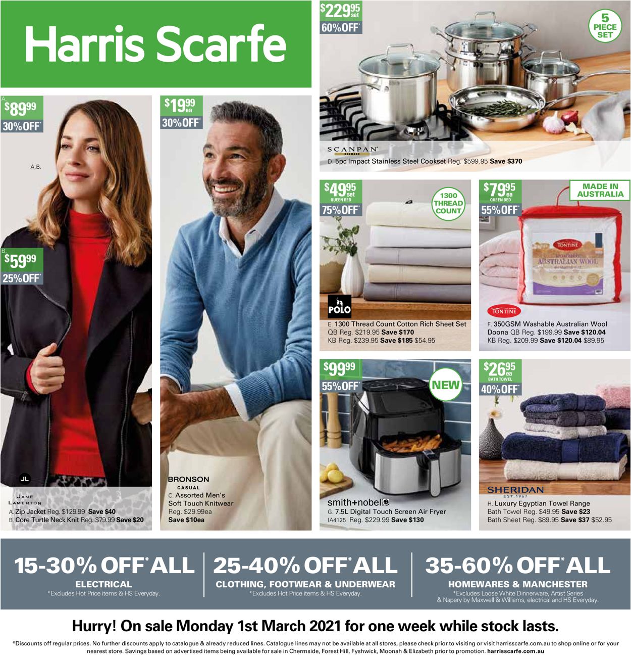 Harris Scarfe Catalogue from 01/03/2021