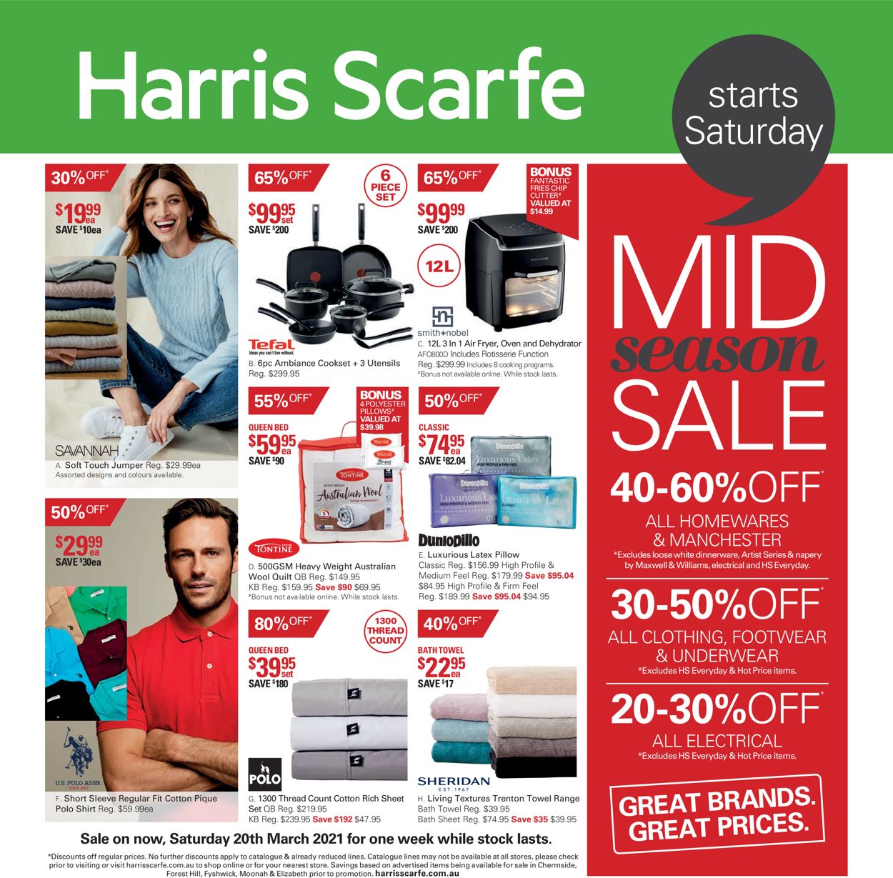Harris Scarfe Catalogue from 19/03/2021