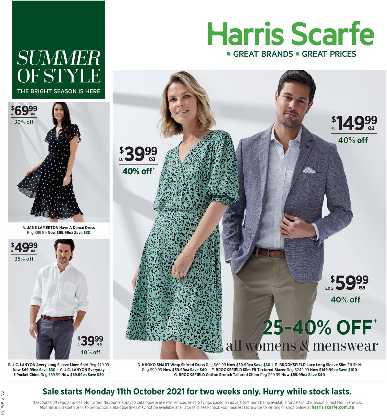 Harris Scarfe Catalogue from 11/10/2021