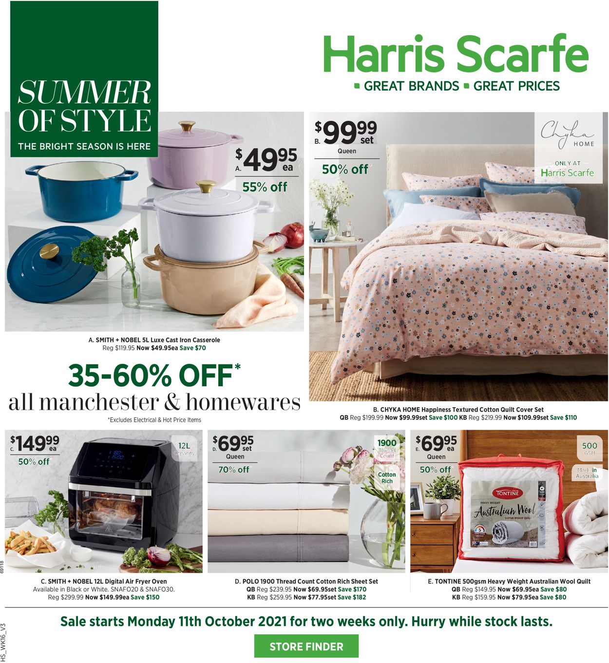 Harris Scarfe Catalogue from 11/10/2021