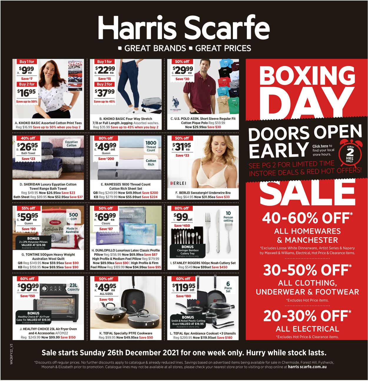 Harris Scarfe Catalogue from 25/12/2021
