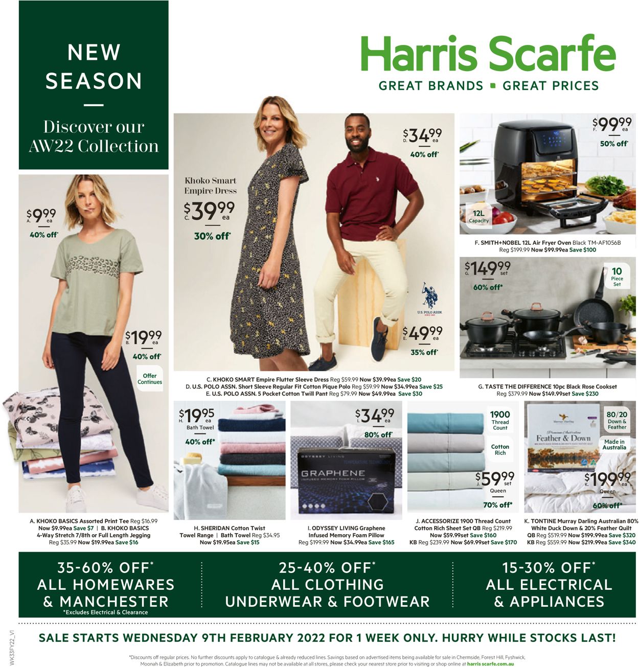 Harris Scarfe Catalogue from 09/02/2022