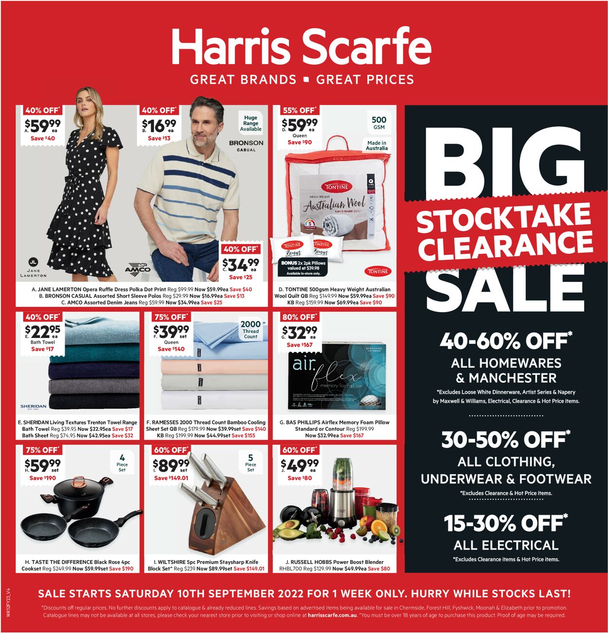 Harris Scarfe Catalogue from 10/09/2022