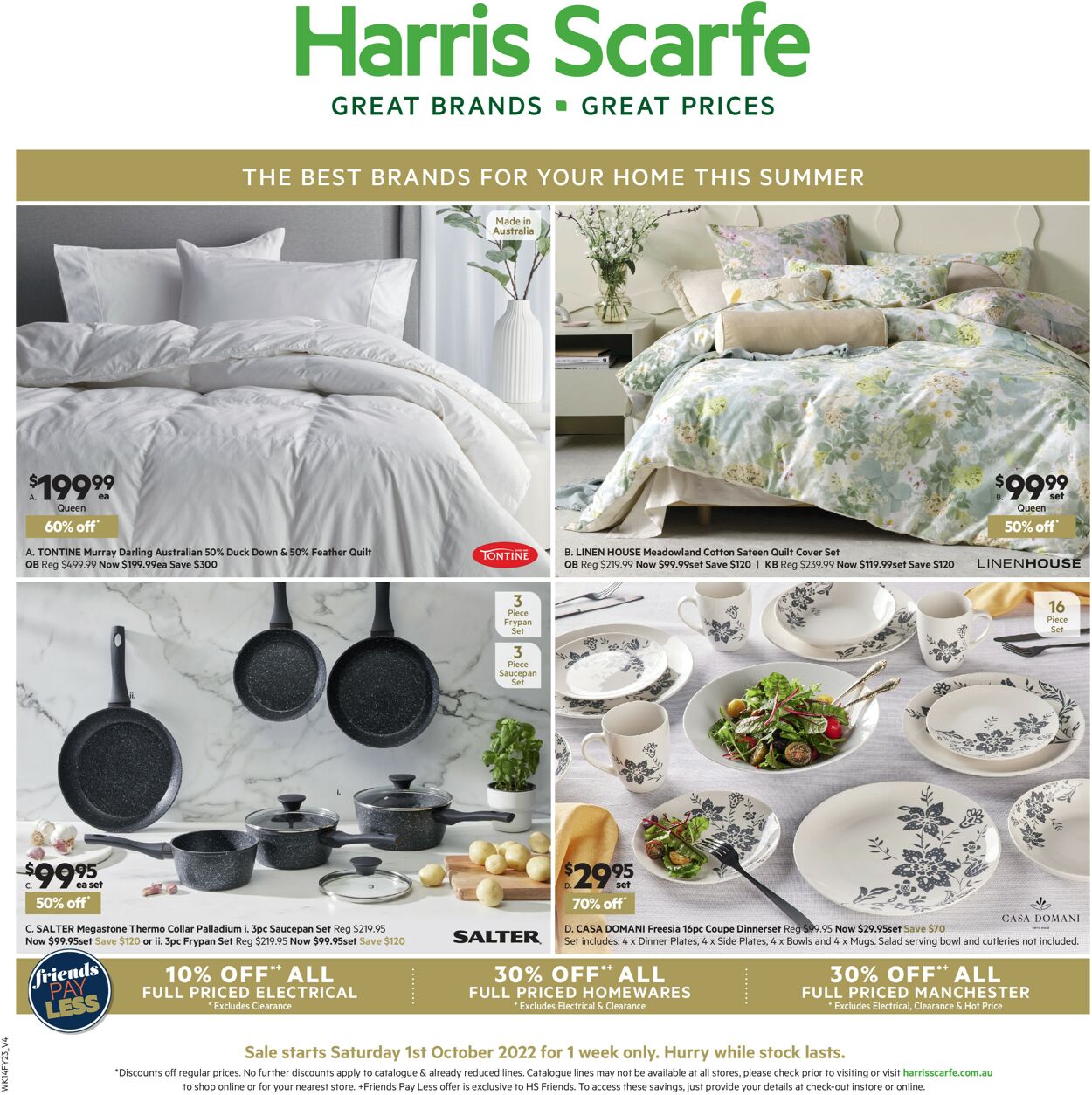 Harris Scarfe Catalogue from 01/10/2022