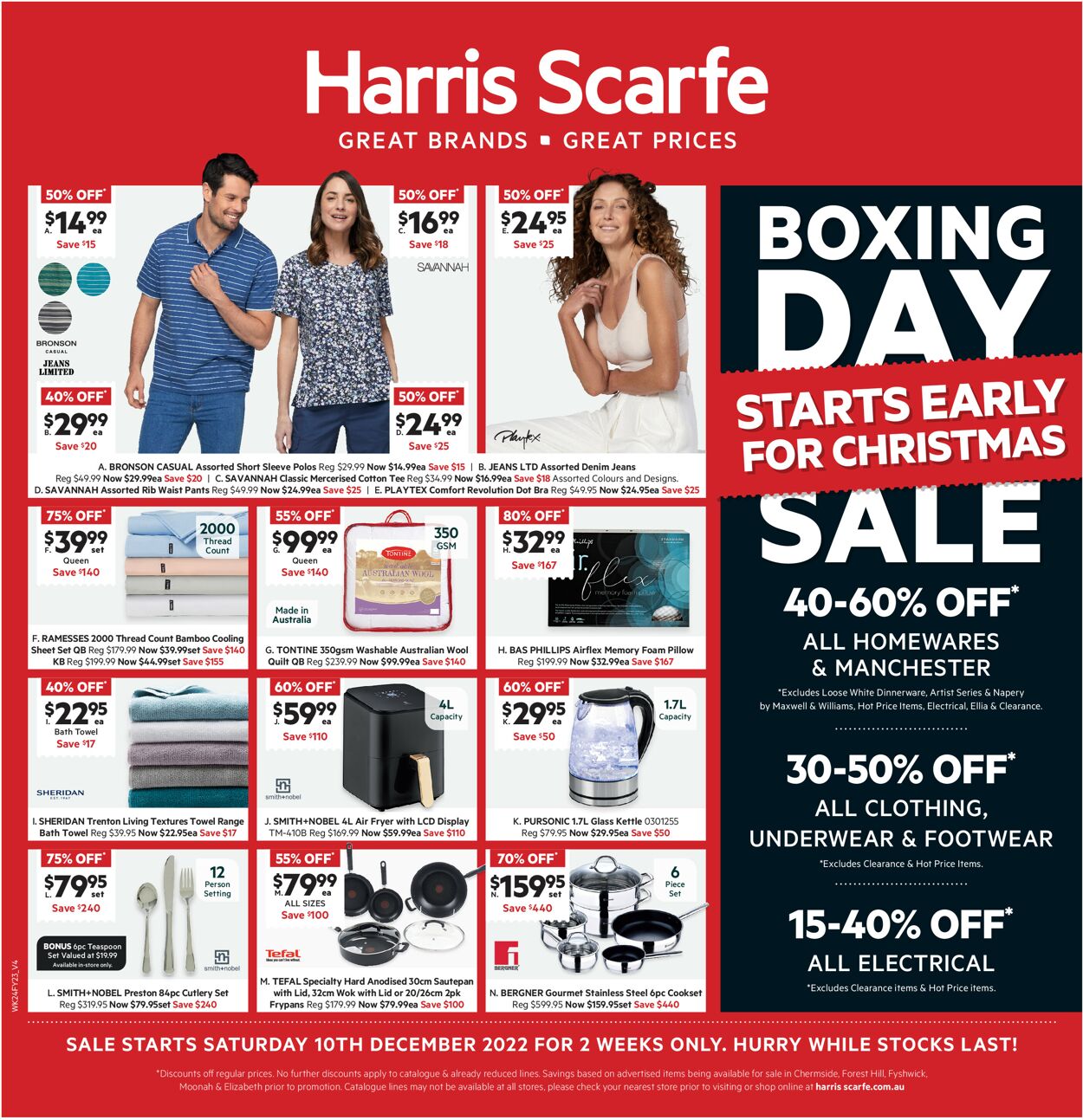 Harris Scarfe Catalogue from 10/12/2022
