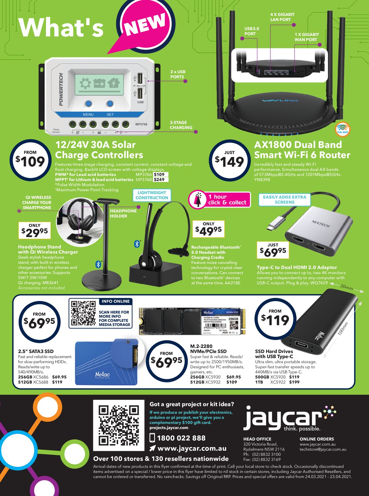 Jaycar Electronics Catalogue from 24/03/2022