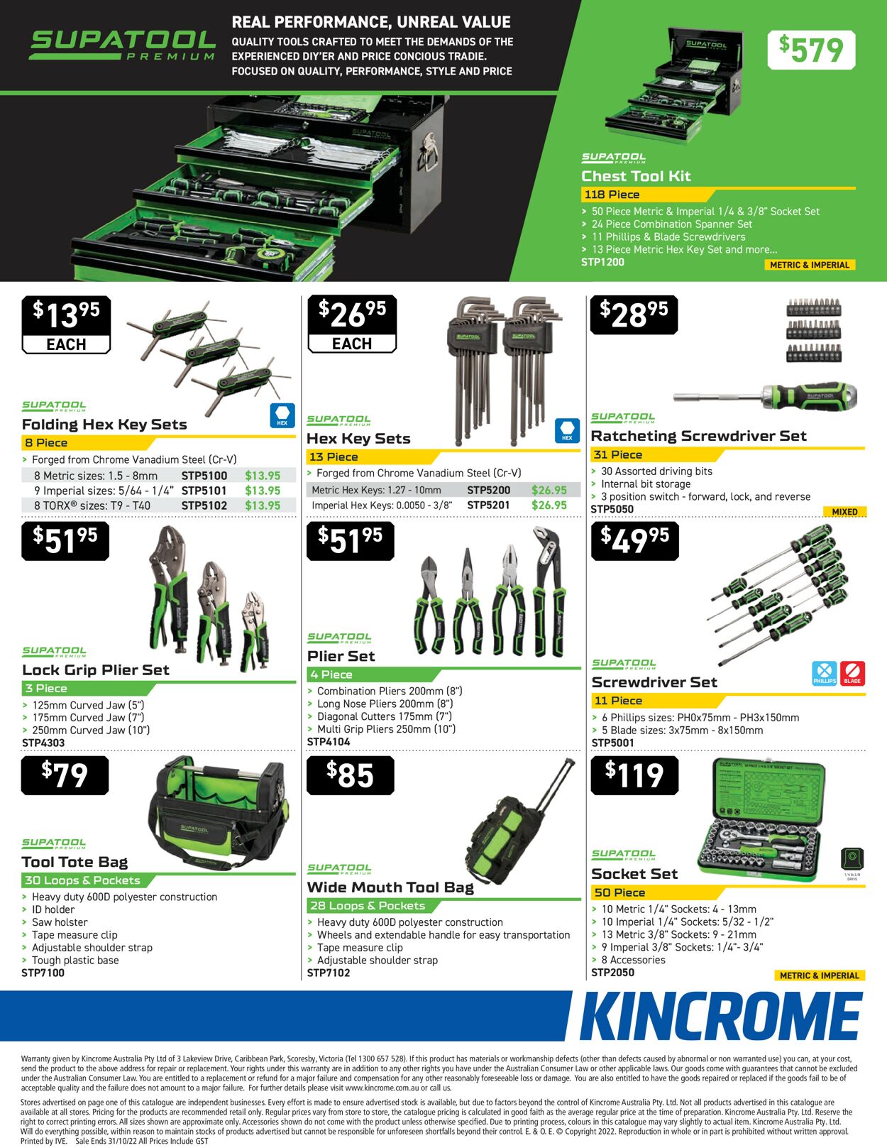 Kincrome Catalogue from 01/09/2022