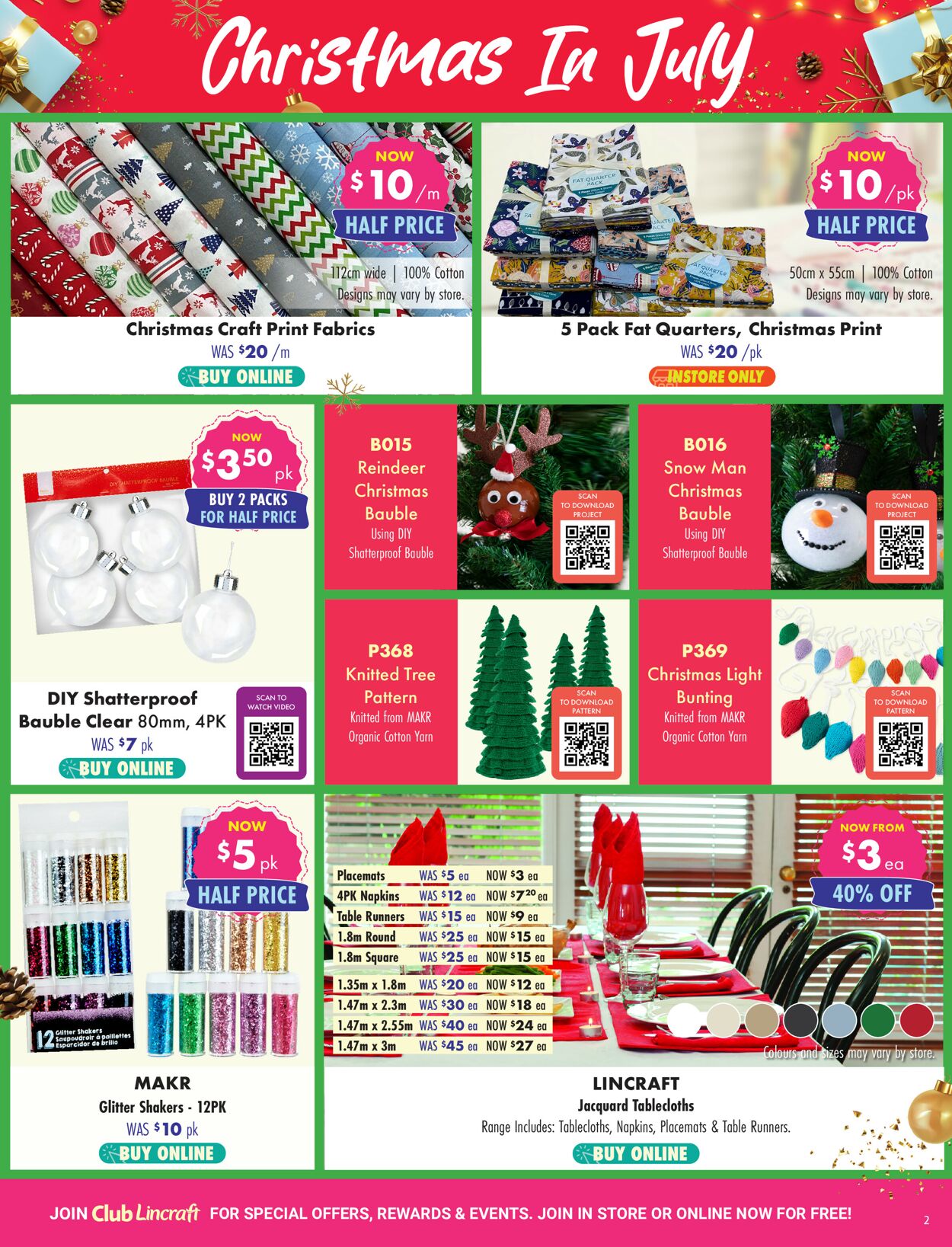 Lincraft Catalogue from 20/07/2023