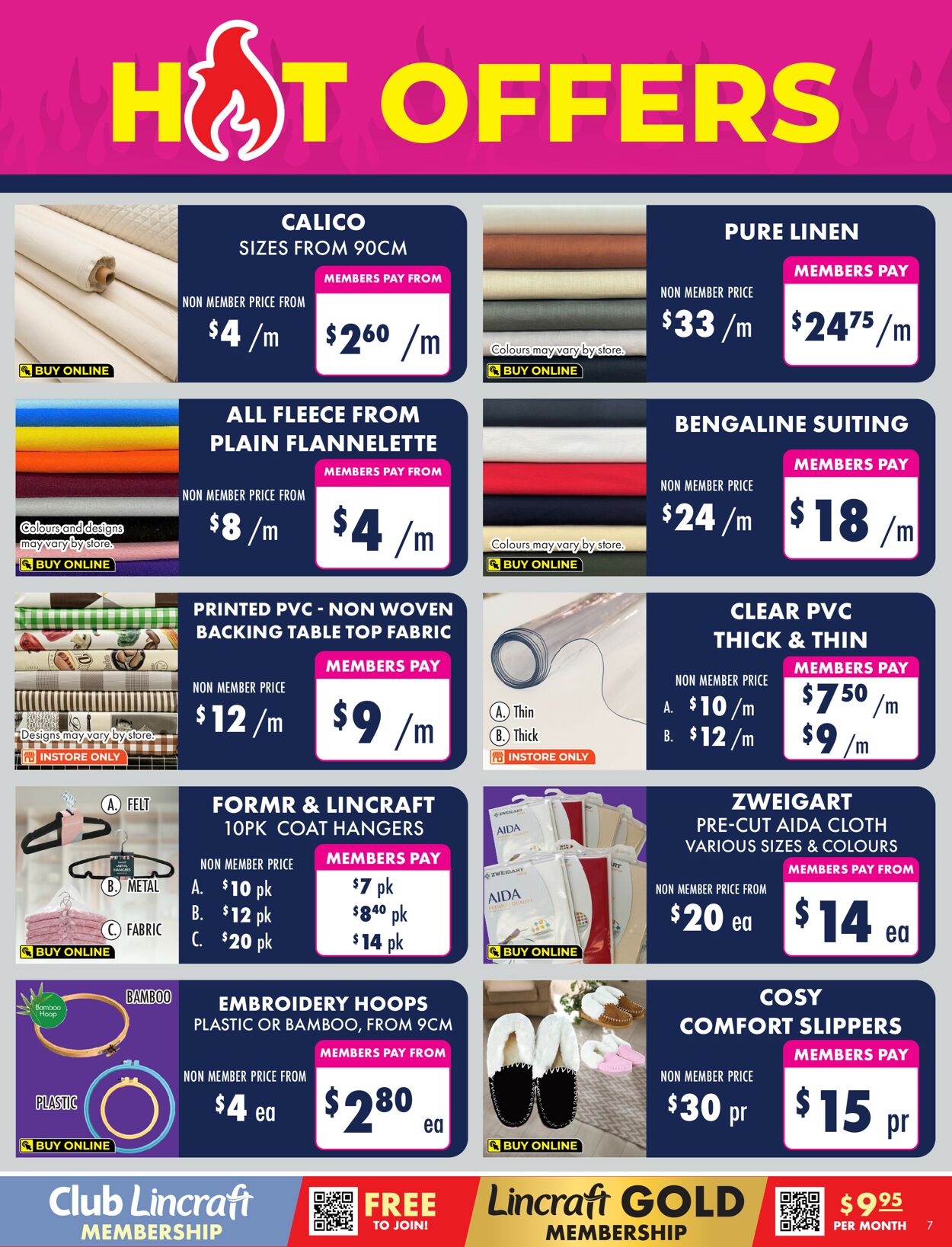 Lincraft Catalogue from 10/08/2023