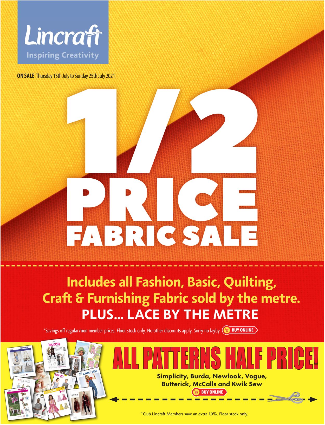 Lincraft Catalogue from 15/07/2021