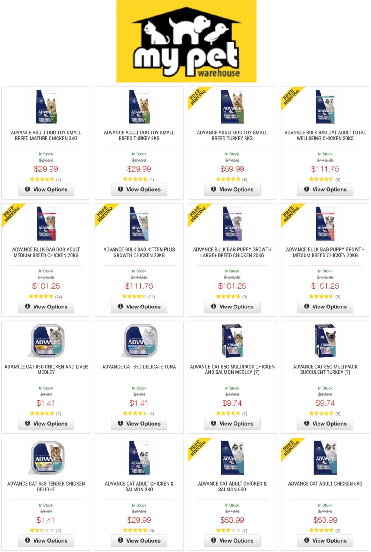 My Pet Warehouse Catalogue from 20/07/2022
