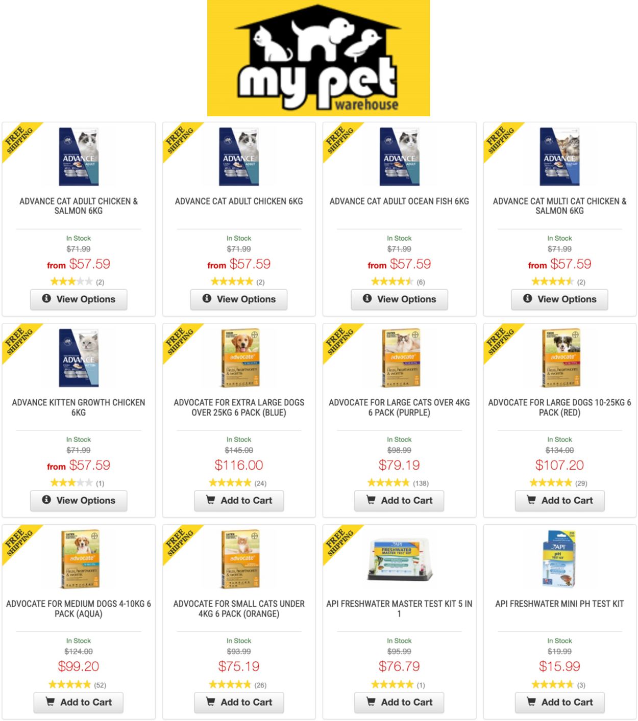 My Pet Warehouse Catalogue from 23/08/2022