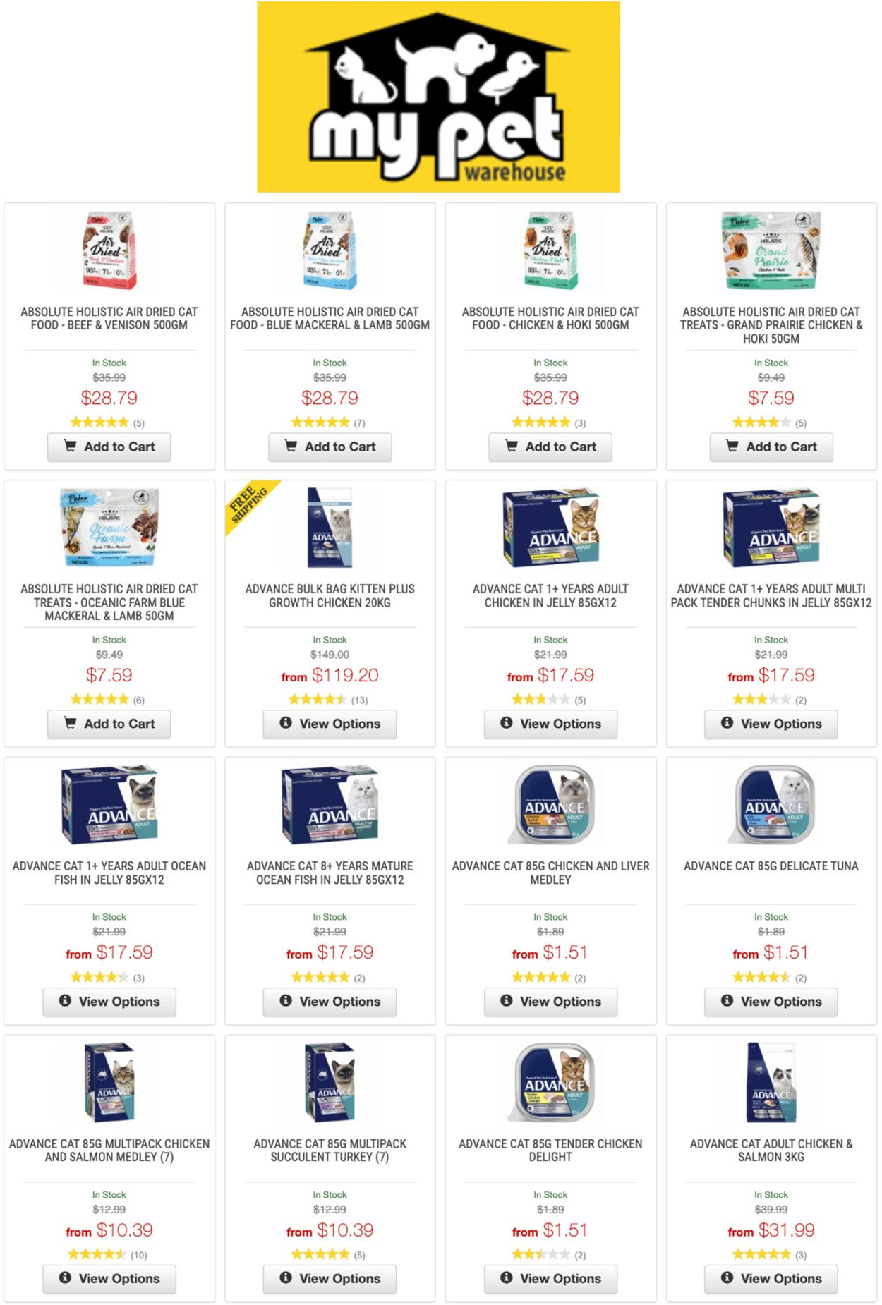 My Pet Warehouse Catalogue from 13/09/2022