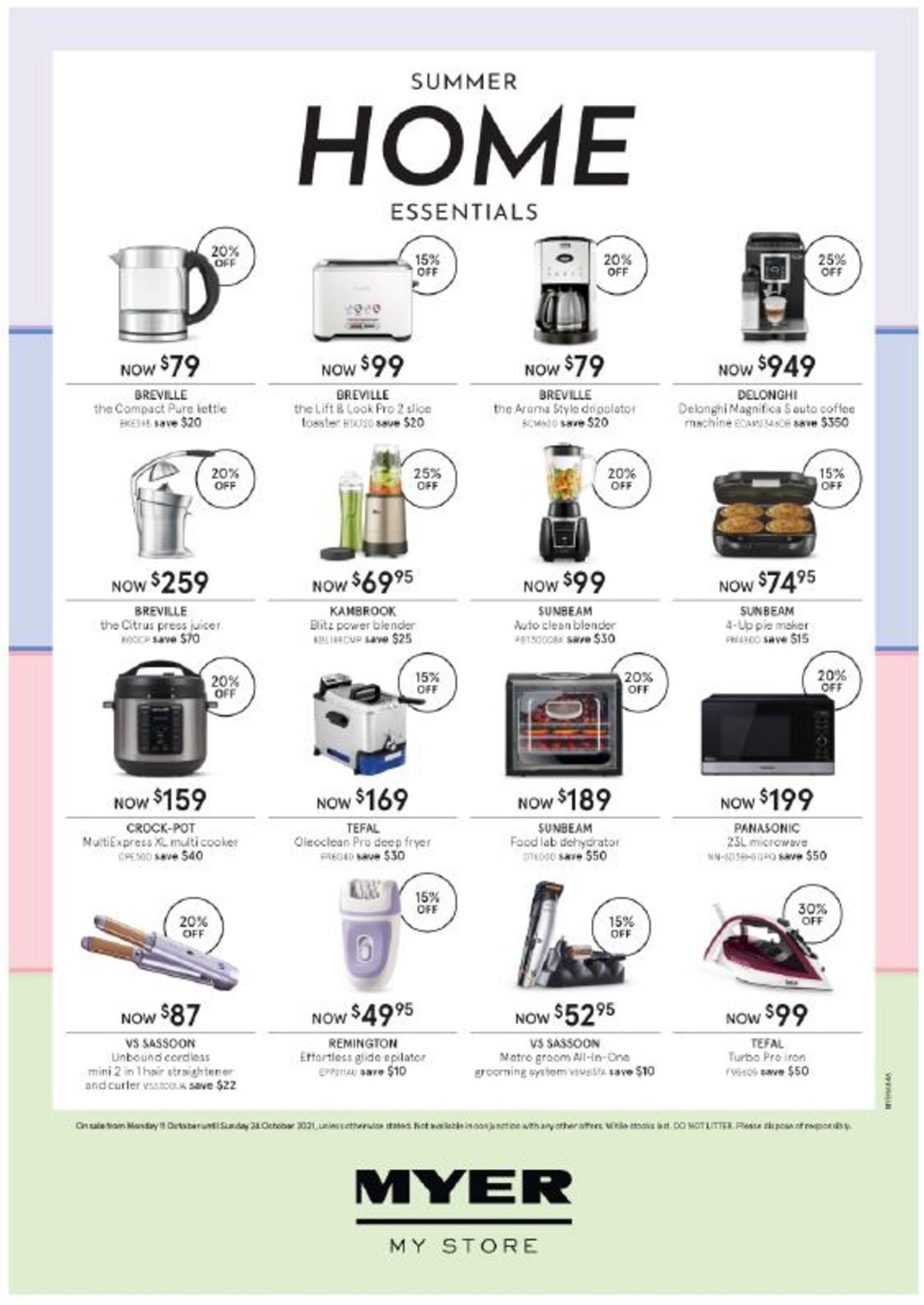 Myer Catalogue from 11/10/2021