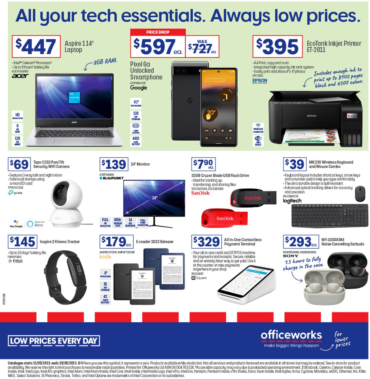 Officeworks Catalogue from 11/05/2023