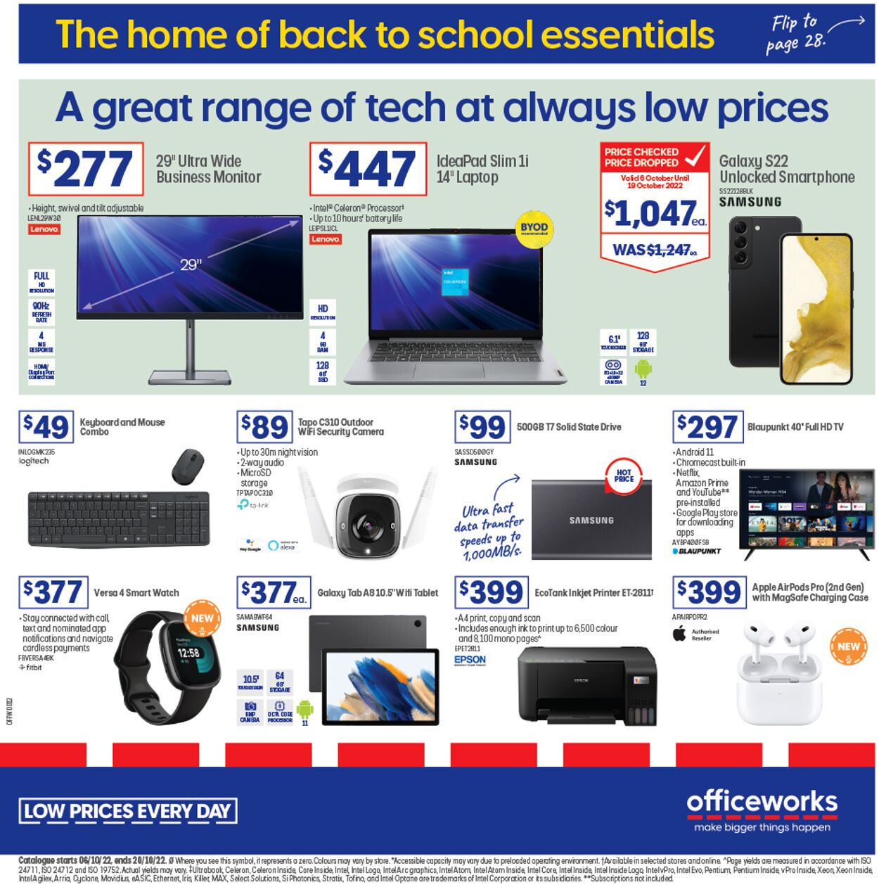 Officeworks Catalogue from 06/10/2022
