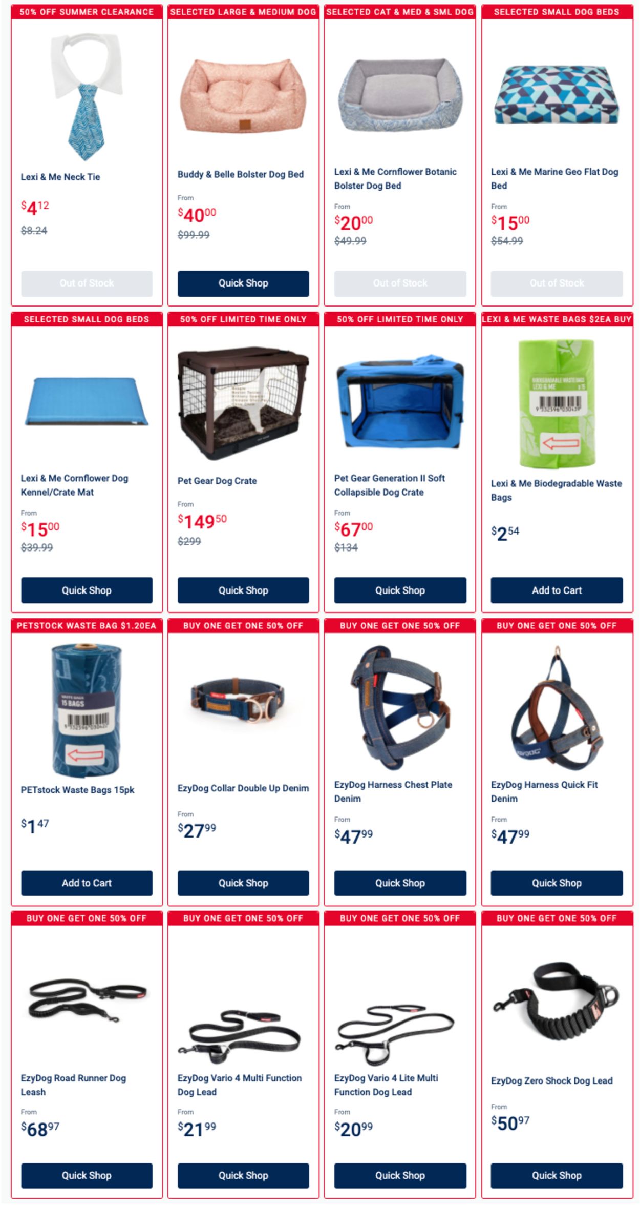 Pet Stock Catalogue from 25/03/2022