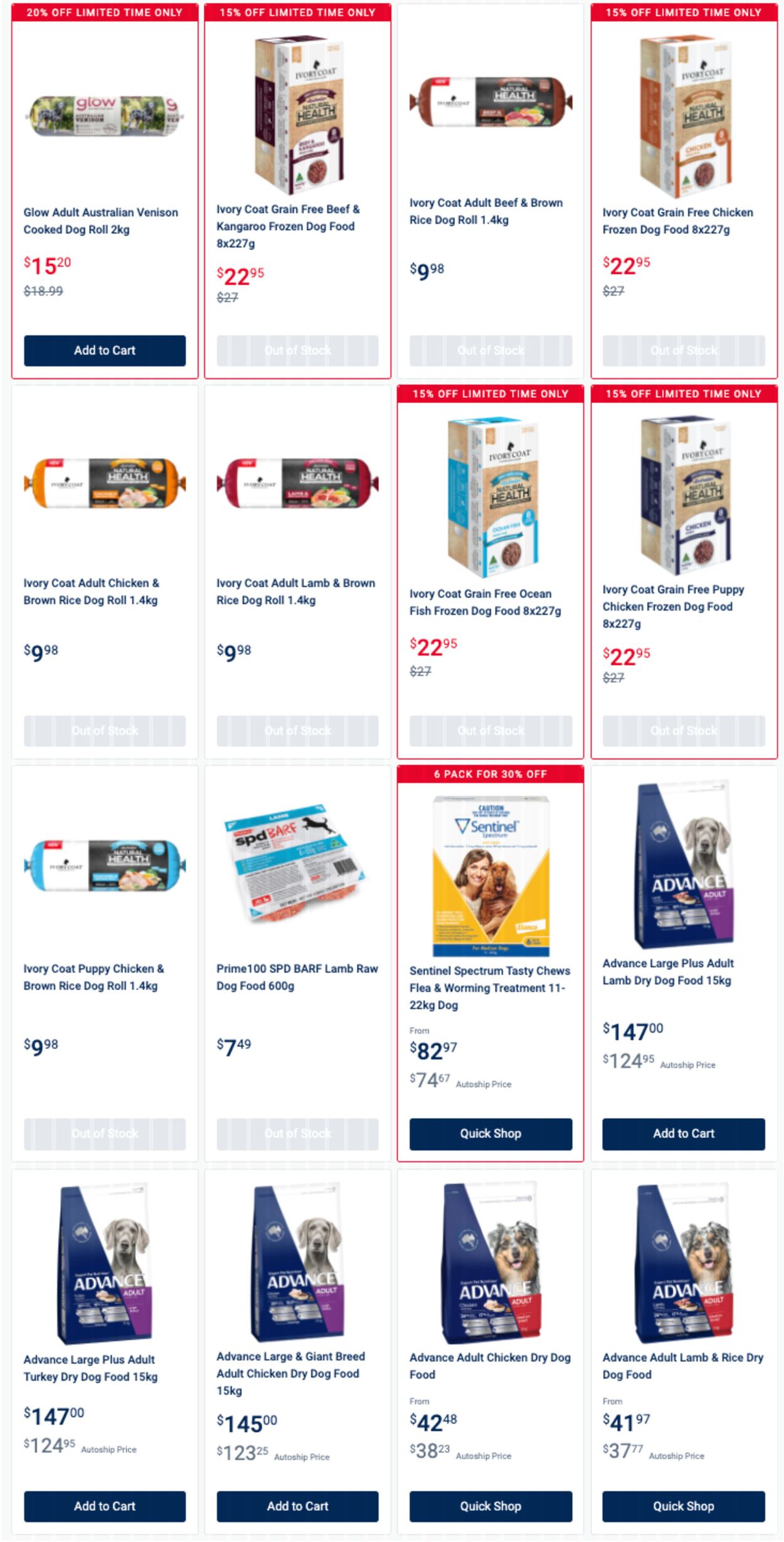 Pet Stock Catalogue from 25/03/2022