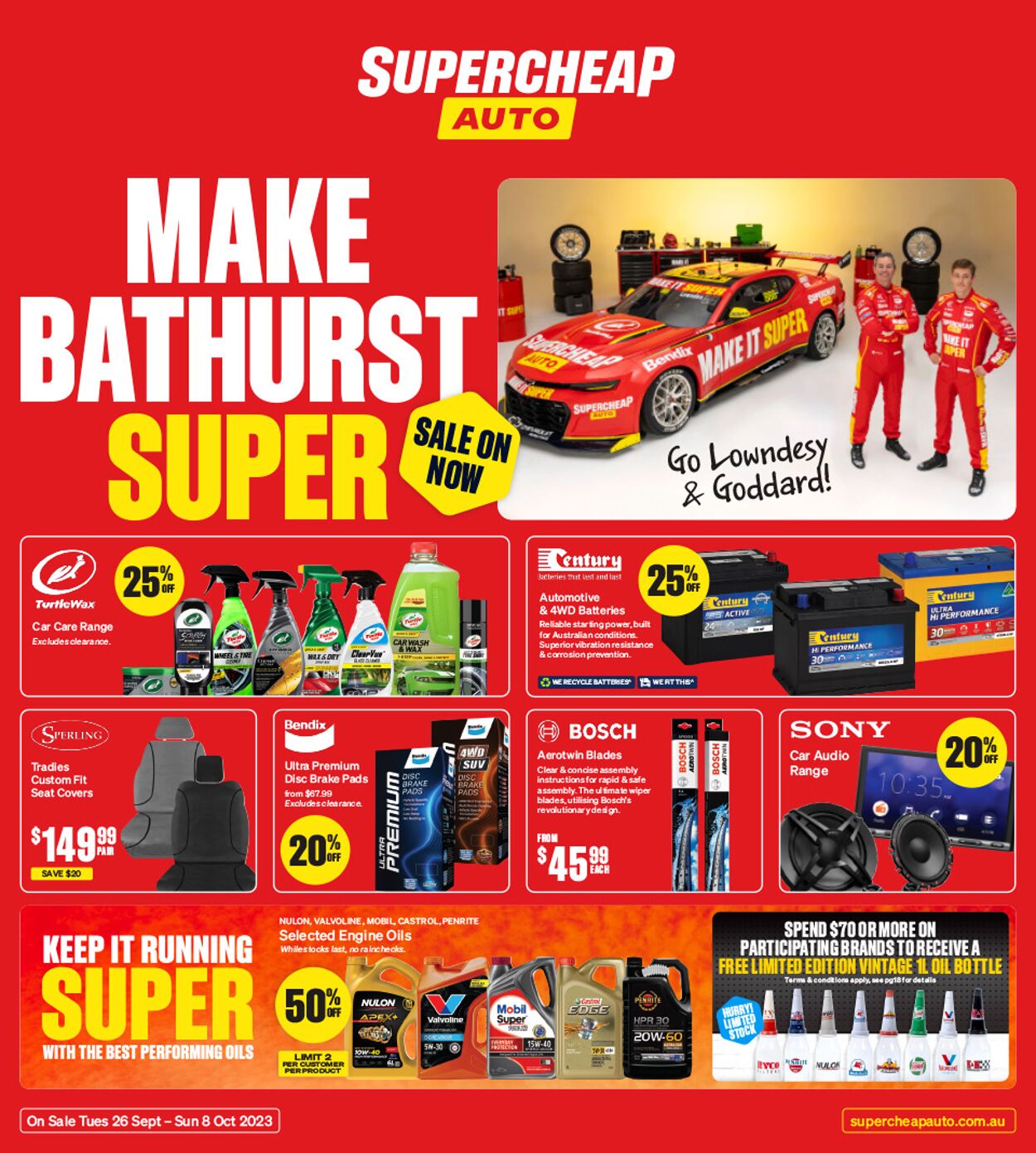 Supercheap Auto Catalogue from 26/09/2023