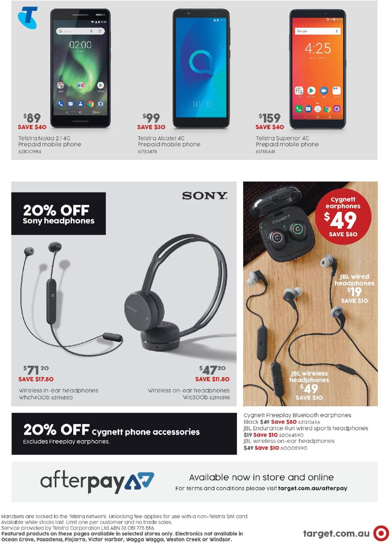 Target Catalogue from 08/08/2019