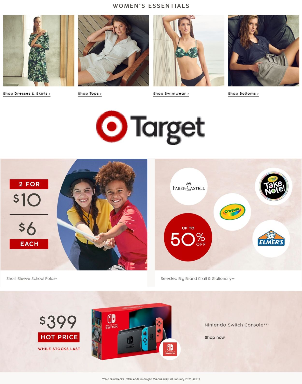 Target Catalogue from 08/01/2021