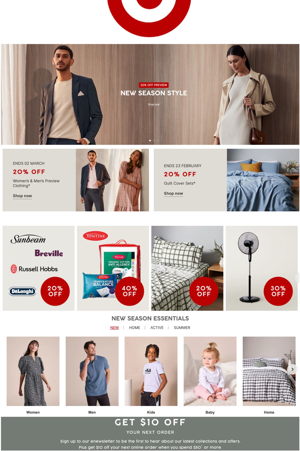 Target Catalogue from 22/02/2022