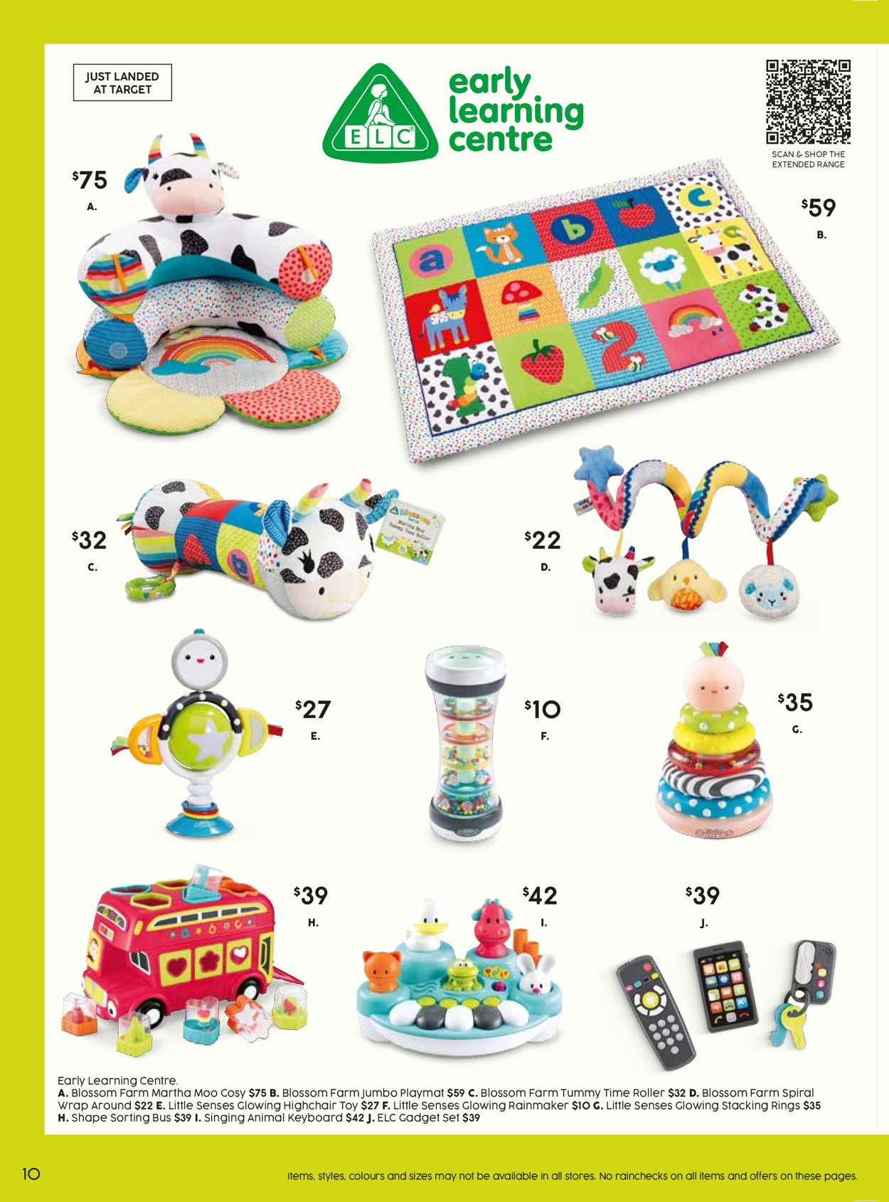 Target Catalogue from 07/04/2022