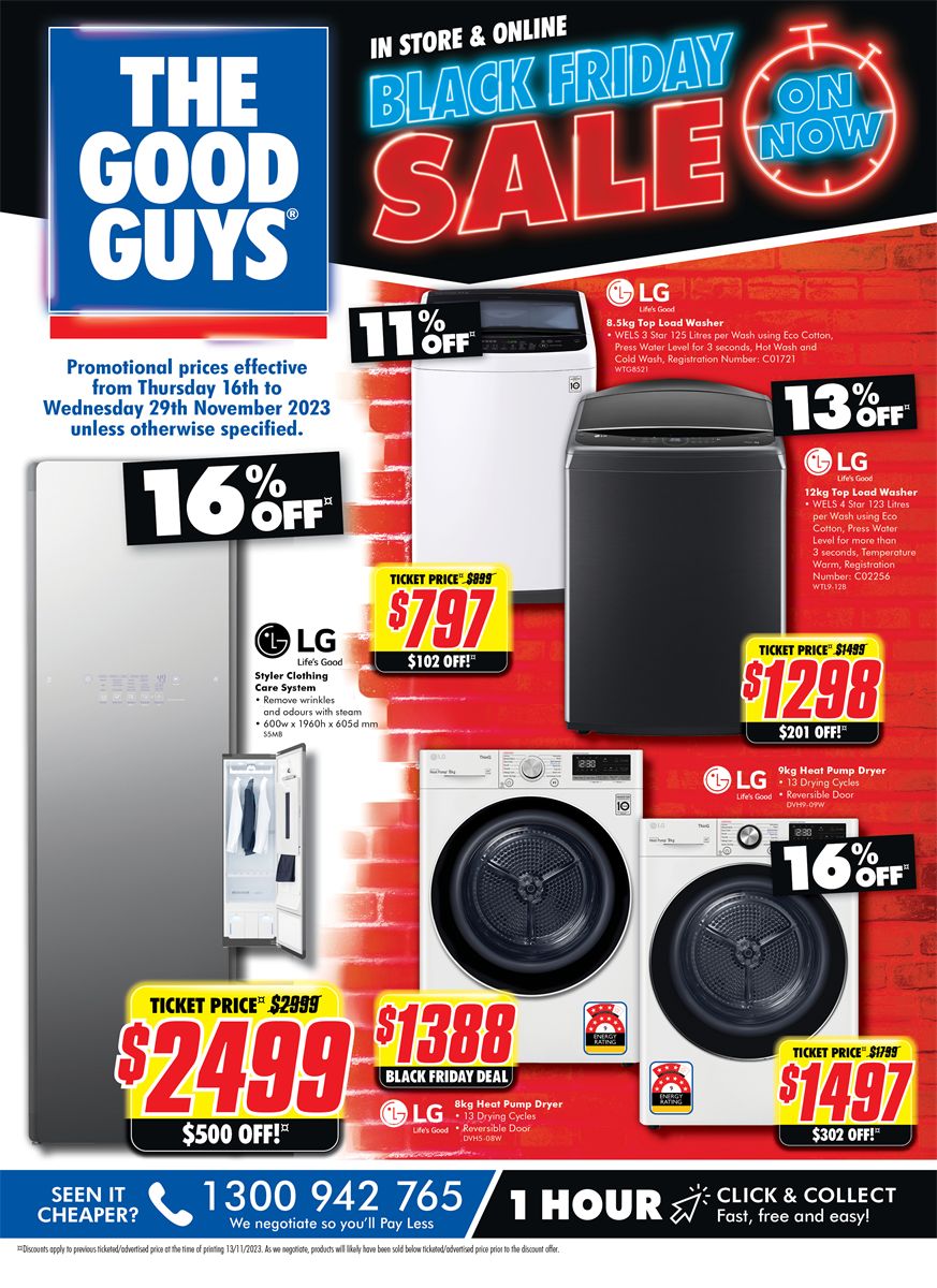 The Good Guys Catalogue from 16/11/2023